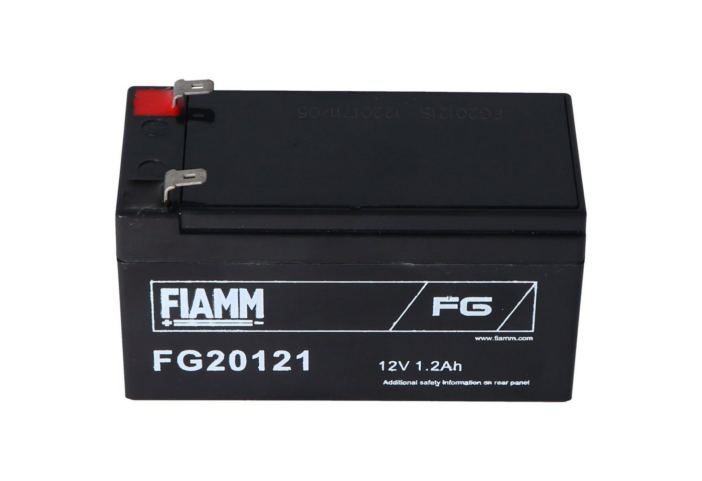 Fiamm Fiamm FG20121 Akku 1200mAh Blei Akku 12 Volt mit 1200mAh, 2mal 4,8mm Akku 1200 mAh (12,0 V) von Fiamm