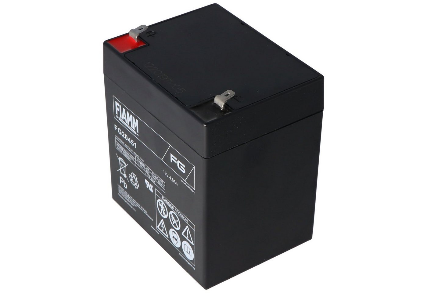 Fiamm Fiamm FG20451 Akku 4,5Ah 12 Volt Bleiakku Akku 4500 mAh (12,0 V) von Fiamm