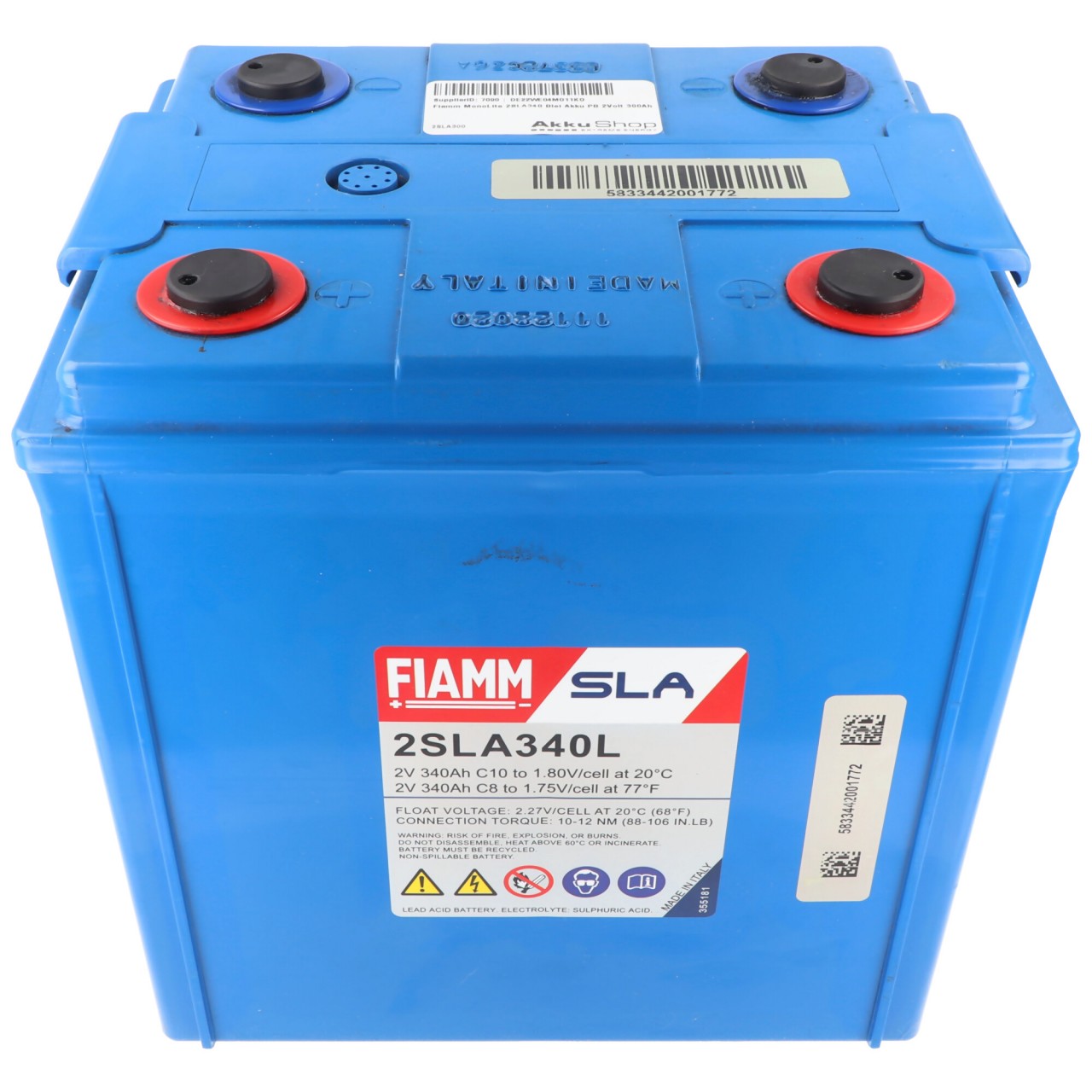 Fiamm MonoLite 2SLA340 Blei Akku PB 2Volt 300Ah Fiamm MonoLite 2SLA340 Blei Akku PB 2Volt 300Ah von FIAMM