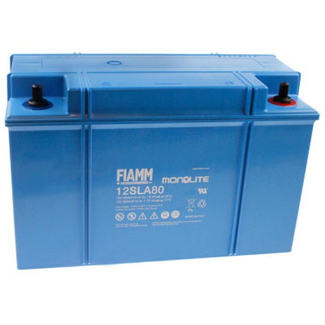 Fiamm Monolite 12SLA80 Blei Akku mit M6 Schraubanschluss 12V, 80000mAh Fiamm Monolite 12SLA80 Blei Akku mit M6 Schraubanschluss 12V, 80000mAh von FIAMM