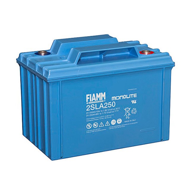 Fiamm Monolite 2SLA250 Blei Akku mit M8 Schraubanschluss 2V, 250000mAh Fiamm Monolite 2SLA250 Blei Akku mit M8 Schraubanschluss 2V, 250000mAh von FIAMM