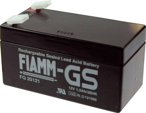 Fiamm Pb-12-1,2-4,8 FG20121 Bleiakku 12V 1.2Ah Blei-Vlies (AGM) (B x H x T) 97 x 57 x 48mm Flachstec von Fiamm