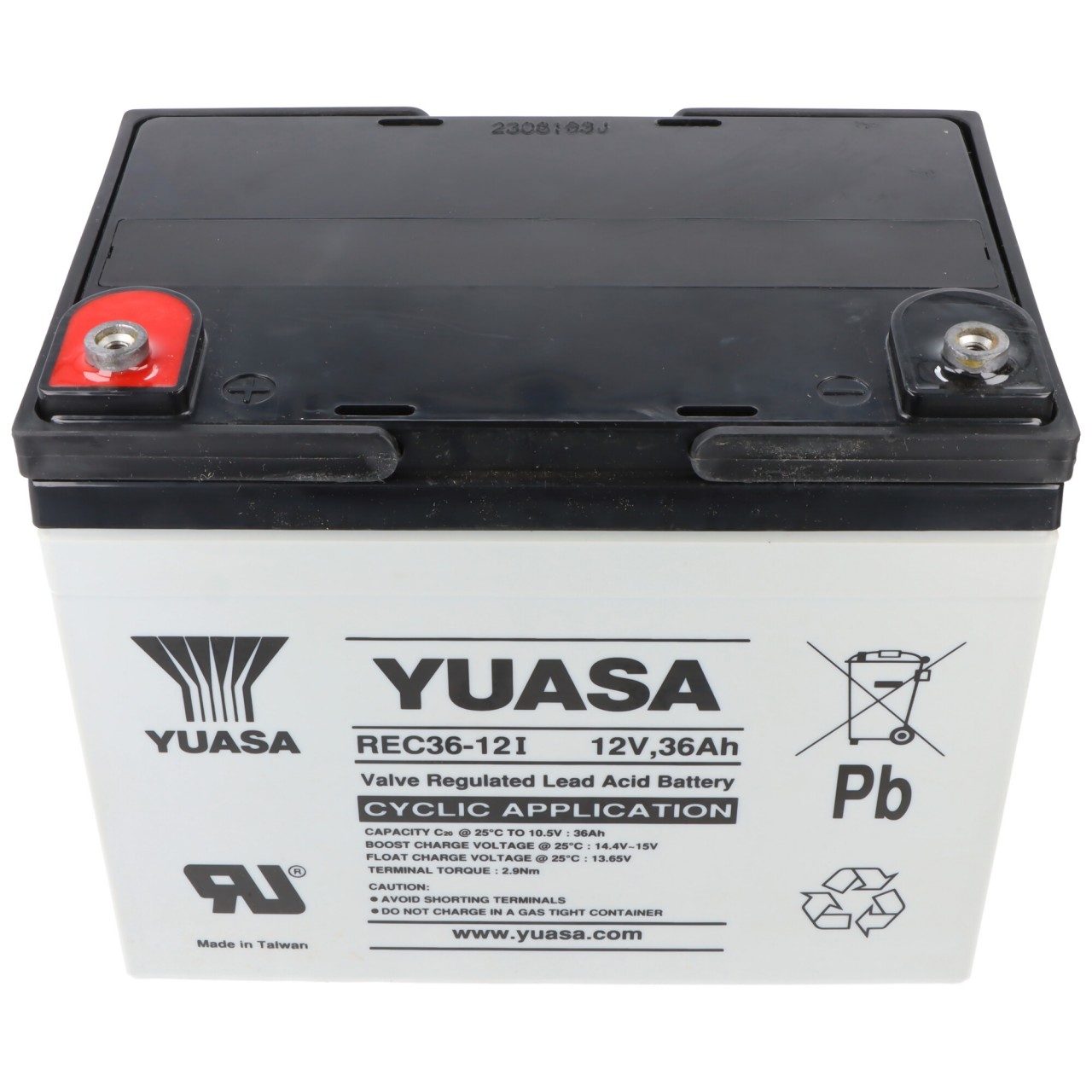 Yuasa REC36-12I, bauähnlich FGC23505 Cyclic Blei Akku mit M5 versenkter Schraubanschluss 12V, 35000mAh Yuasa REC36-12I, bauähnlich FGC23505 Cyclic Blei Akku mit M5 versenkter Schraubanschluss 12V, 35000mAh von FIAMM