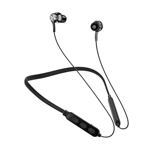 Fiauli Ergonomische Ohrhörer drahtlose Hänge-Hals-Ohrhörer mit stabilem Verbindungsdrahtregelungsdesign Bluetooth-kompatibel für Sportreisen Rauschreduzierung Schwarz Fiauli Ergonomische Ohrhörer drahtlose Hänge-Hals-Ohrhörer mit stabilem Verbindungsdrahtregelungsdesign Bluetooth-kompatibel für Sportreisen Rauschreduzierung Schwarz von Fiauli