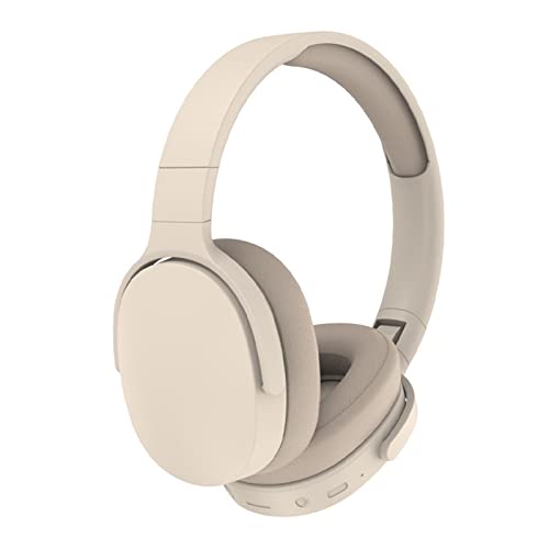 Fiauli Kabelloses Bluetooth-Headset, faltbares HiFi-Headset mit intelligenter Rauschunterdrückung, einstellbares kabelloses Headset, Bluetooth-kompatibler 5.1-Stereo-Over-Ear-Kopfhörer für Sportre von Fiauli