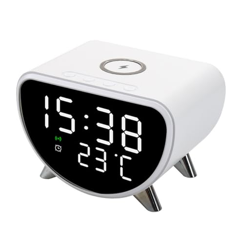 Fiauli WLAN-Ladewecker Desktop mit schnellem digitaler Temperaturmesser 15W-Station für Smartphones Multifunktional bequemes Ladegerät Weiß Fiauli WLAN-Ladewecker Desktop mit schnellem digitaler Temperaturmesser 15W-Station für Smartphones Multifunktional bequemes Ladegerät Weiß von Fiauli