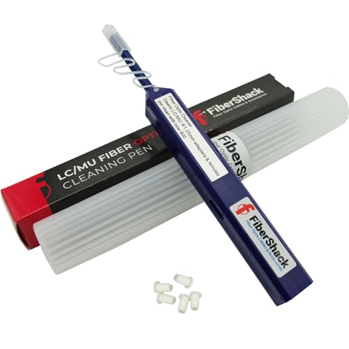 FiberShack - 1,25 mm LC Faserreinigerstift 800+ Single Click Faserreiniger Dual Fiber Connector Cleaner & Endface Fiber Optic Cleaning Pen Fiber LC Cleaner Comes with an Added Protection Case FiberShack - 1,25 mm LC Faserreinigerstift 800+ Single Click Faserreiniger Dual Fiber Connector Cleaner & Endface Fiber Optic Cleaning Pen Fiber LC Cleaner Comes with an Added Protection Case von Fibershack