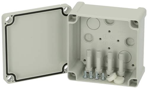 Fibox TPC 111107 Universal-Gehäuse 110 x 110 x 65 Polycarbonat Lichtgrau (RAL 7035) 1St. von Fibox
