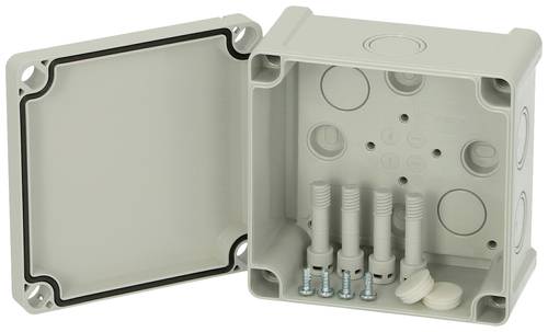 Fibox TPCM 111107 Universal-Gehäuse 110 x 110 x 65 Polycarbonat Lichtgrau (RAL 7035) 1St. von Fibox