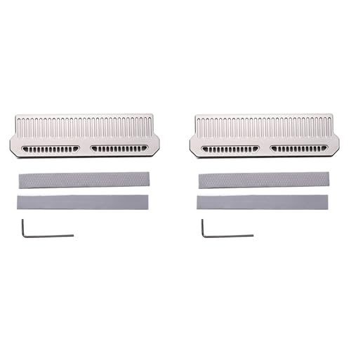 Ficher 2X DDR4 DDR5 RAM-Speicher-KüHlköRper-KüHler, Speicher-KüHlweste, Aluminium-KüHler mit 9-W-Silikonfett-WäRmeleiter, Silber von Ficher