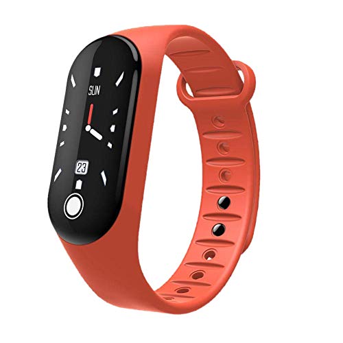 Ficher M3 Jugendlich Edition Y100 Intelligent Armband Ip67 Wasserdicht Sport Fitness 3D Farbig Bildschirm Bluetooth Pulsmesser Blut Druck Messgerät Blutdruck Messgerät (Rot) von Ficher