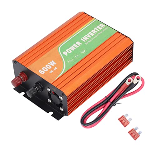 Fictory 600 W reiner Sinus-Wechselrichter, Aluminiumlegierung, zuverlässiger Gleichstrom-zu-AC-Konverter für Auto und Wohnmobil, kompaktes und langlebiges Design Fictory 600 W reiner Sinus-Wechselrichter, Aluminiumlegierung, zuverlässiger Gleichstrom-zu-AC-Konverter für Auto und Wohnmobil, kompaktes und langlebiges Design von Fictory