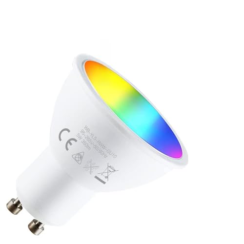 Fictory Intelligente WiFi-LED-Glühbirne, Sprach- und App-Steuerung, benutzerdefinierte Timer, RGB+W-Beleuchtung von Fictory