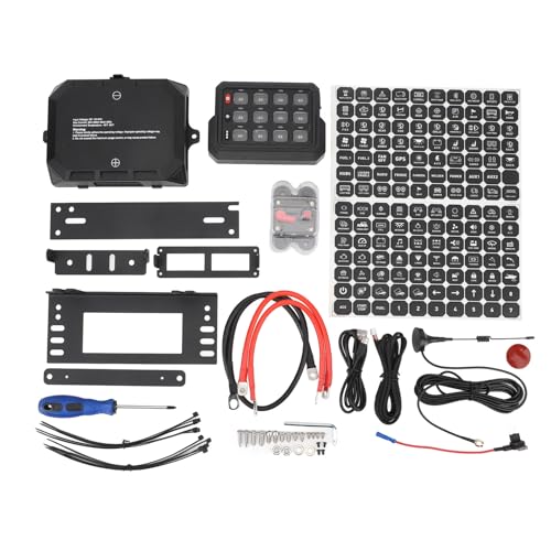 Fictory RGB 12-Gang-LED-Schalter-Panel, wasserdicht IP65, einfache Installation, Fernbedienung, ideal für LKW, Boot, SUV, langlebig, mattschwarzes Finish, kompakte Größe, lange Lebensdauer Fictory RGB 12-Gang-LED-Schalter-Panel, wasserdicht IP65, einfache Installation, Fernbedienung, ideal für LKW, Boot, SUV, langlebig, mattschwarzes Finish, kompakte Größe, lange Lebensdauer von Fictory