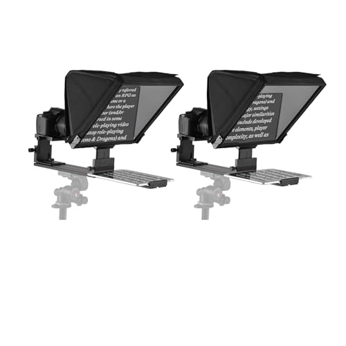 Fictory Smartphone-Teleprompter mit Fernbedienung, einfache Einrichtung, HD-Beamsplitter, DSLR/iPad-kompatibel, ideal für Präsentationen und Tutorials von Fictory