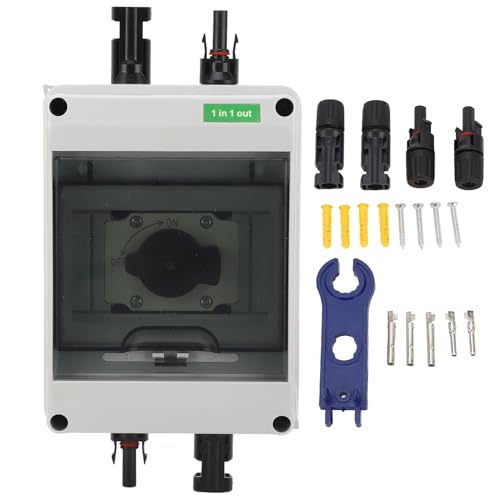Fictory Solar DC Trennschalter 32A, sichere Silberkontakte, 1 In 1 Out, Zuverlässige PV-Isolation für Inverter Combiner Box Fictory Solar DC Trennschalter 32A, sichere Silberkontakte, 1 In 1 Out, Zuverlässige PV-Isolation für Inverter Combiner Box von Fictory