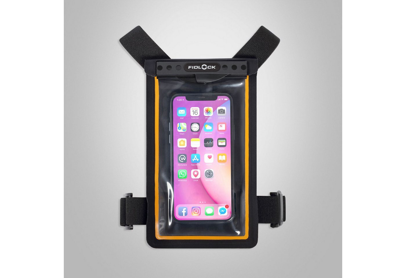 Fidlock Smartphone-Hülle Fidlock Schutzhülle 'Dry Bag Brustband' von Fidlock