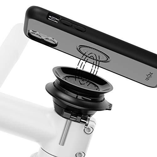 Fidlock Vacuum Set Lenkervorbau Handyhalterung mit Hülle kompatibel mit iPhone 12 Pro mit Magnet Handyhalterung Fahrrad Handyhalterung Fahrrad Magnet MTB Handyhalterung von Fidlock