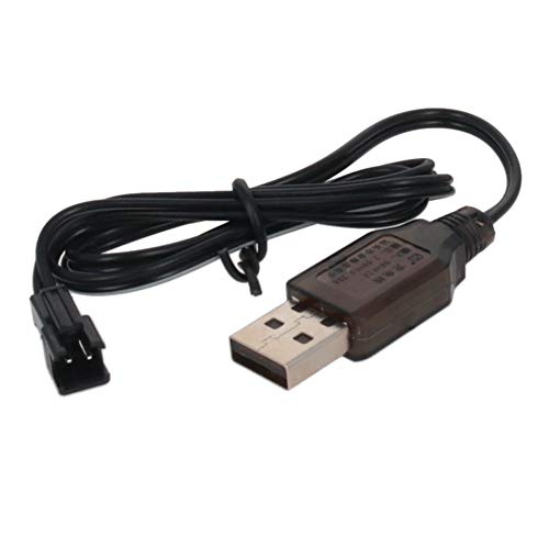 Fielect SM-2P Positives USB-Ladekabel für RC Auto, 3,6 V, 250 mA, Ni-MH Ni-CD Akku von Fielect