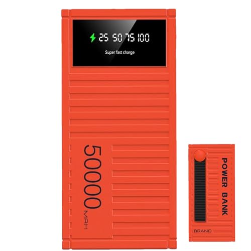 Tragbare Powerbank, 50000 MAh Kapazität Powerbank, 66 W Schnellladegerät, Tragbares Telefonladegerät Multifunktionale Energiebank Mit LED Anzeige Für Outdoor Tragbare Powerbank, 50000 MAh Kapazität Powerbank, 66 W Schnellladegerät, Tragbares Telefonladegerät Multifunktionale Energiebank Mit LED Anzeige Für Outdoor von Fierudeng