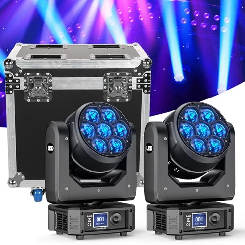 Moving Head LED 7X40W Bühnenlicht Strahler mit Flightcase Zoomfunktion Wash Effekt für Hochzeits Disco DJ Party Bühnenbeleuchtung Discolicht Party lichter lichteffekte Moving Head LED 7X40W Bühnenlicht Strahler mit Flightcase Zoomfunktion Wash Effekt für Hochzeits Disco DJ Party Bühnenbeleuchtung Discolicht Party lichter lichteffekte von Fieryzeal