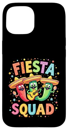 Cinco de Mayo Fiesta Squad Chili Peppers Mexikanische Party Vibes Hülle für iPhone 15 Cinco de Mayo Fiesta Squad Chili Peppers Mexikanische Party Vibes Hülle für iPhone 15 von Fiesta Squad Chili Pepper Cinco de Mayo Funny Tees