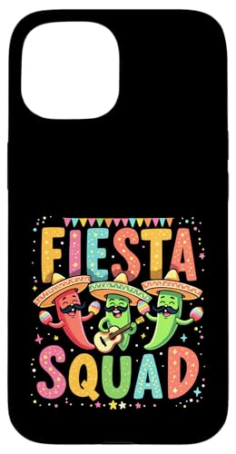Cinco de Mayo Fiesta Squad Chili Peppers Mexikanische Party Vibes Hülle für iPhone 15 Cinco de Mayo Fiesta Squad Chili Peppers Mexikanische Party Vibes Hülle für iPhone 15 von Fiesta Squad Chili Pepper Cinco de Mayo Funny Tees
