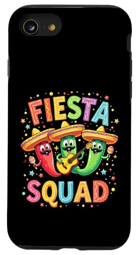 Cinco de Mayo Fiesta Squad Chili Peppers Mexikanische Party Vibes Hülle für iPhone SE (2020) / 7 / 8 von Fiesta Squad Chili Pepper Cinco de Mayo Funny Tees
