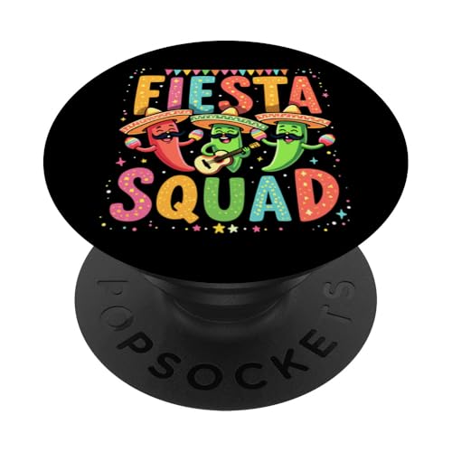 Cinco de Mayo Fiesta Squad Chili Peppers Mexikanische Party Vibes PopSockets Klebender PopGrip Cinco de Mayo Fiesta Squad Chili Peppers Mexikanische Party Vibes PopSockets Klebender PopGrip von Fiesta Squad Chili Pepper Cinco de Mayo Funny Tees