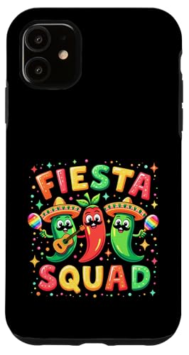 Fiesta Squad Chili Pepper Gitarre Maracas Cinco de Mayo Party Hülle für iPhone 11 Fiesta Squad Chili Pepper Gitarre Maracas Cinco de Mayo Party Hülle für iPhone 11 von Fiesta Squad Chili Pepper Cinco de Mayo Funny Tees
