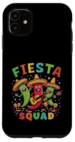 Fiesta Squad Chili Pepper Gitarre Maracas Cinco de Mayo Party Hülle für iPhone 11 Fiesta Squad Chili Pepper Gitarre Maracas Cinco de Mayo Party Hülle für iPhone 11 von Fiesta Squad Chili Pepper Cinco de Mayo Funny Tees