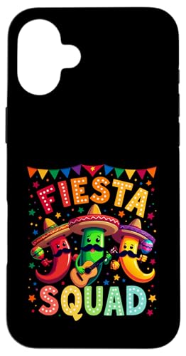 Fiesta Squad Chili Pepper Gitarre Maracas Cinco de Mayo Party Hülle für iPhone 16 Plus Fiesta Squad Chili Pepper Gitarre Maracas Cinco de Mayo Party Hülle für iPhone 16 Plus von Fiesta Squad Chili Pepper Cinco de Mayo Funny Tees