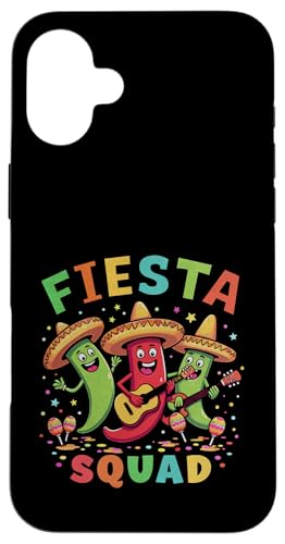 Fiesta Squad Chili Pepper Gitarre Maracas Cinco de Mayo Party Hülle für iPhone 16 Plus Fiesta Squad Chili Pepper Gitarre Maracas Cinco de Mayo Party Hülle für iPhone 16 Plus von Fiesta Squad Chili Pepper Cinco de Mayo Funny Tees