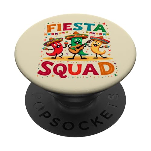Fiesta Squad Chili Pepper Gitarre Maracas Cinco de Mayo Party PopSockets Klebender PopGrip Fiesta Squad Chili Pepper Gitarre Maracas Cinco de Mayo Party PopSockets Klebender PopGrip von Fiesta Squad Chili Pepper Cinco de Mayo Funny Tees