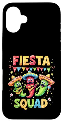 Fiesta Squad Cinco de Mayo Familie passende mexikanische Party Hülle für iPhone 16 Plus Fiesta Squad Cinco de Mayo Familie passende mexikanische Party Hülle für iPhone 16 Plus von Fiesta Squad Chili Pepper Cinco de Mayo Funny Tees
