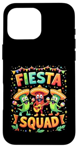 Fiesta Squad Cinco de Mayo Familie passende mexikanische Party Hülle für iPhone 16 Pro Max Fiesta Squad Cinco de Mayo Familie passende mexikanische Party Hülle für iPhone 16 Pro Max von Fiesta Squad Chili Pepper Cinco de Mayo Funny Tees