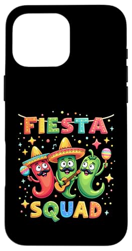 Fiesta Squad Cinco de Mayo Familie passende mexikanische Party Hülle für iPhone 16 Pro Max von Fiesta Squad Chili Pepper Cinco de Mayo Funny Tees