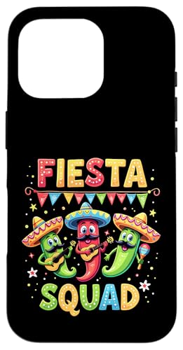 Fiesta Squad Cinco de Mayo Familie passende mexikanische Party Hülle für iPhone 16 Pro Fiesta Squad Cinco de Mayo Familie passende mexikanische Party Hülle für iPhone 16 Pro von Fiesta Squad Chili Pepper Cinco de Mayo Funny Tees