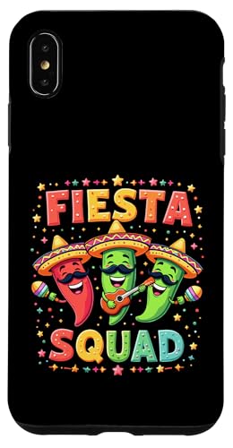Fiesta Squad Cinco de Mayo Familie passende mexikanische Party Hülle für iPhone XS Max von Fiesta Squad Chili Pepper Cinco de Mayo Funny Tees