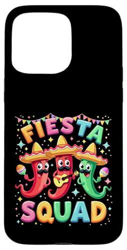 Lustige Chili Pepper Squad mit Gitarre Maracas Mexikanische Party Hülle für iPhone 15 Pro Max Lustige Chili Pepper Squad mit Gitarre Maracas Mexikanische Party Hülle für iPhone 15 Pro Max von Fiesta Squad Chili Pepper Cinco de Mayo Funny Tees