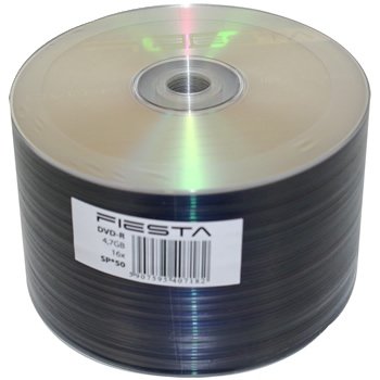 Fiesta – DVD-R 4,7 GB 16 X – 40718 – 50 Stück von Fiesta
