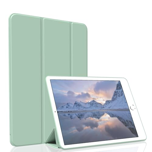 Figair Hülle für iPad Mini 5 (2019 Modell), Weicher TPU Rückseite Ultradünn Leicht Smart Schutzhülle, Auto Schlafen/Wecken Hülle für iPad Mini 5. Generation A2133/A2124/A2126, Grün von Figair
