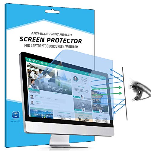 FiiMoo 22" Computer/Monitor Anti-Blaulicht Schutzfolie, Premium Anti Blue Screen Protector, Blendschutzfolie Augenschutz Displayschutzfolie für 22 inch Monitor(2 Pack) von FiiMoo