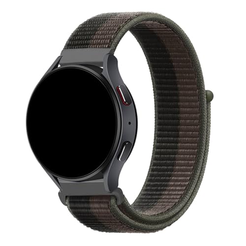 FiiMoo Ersatzarmband Kompatibel mit Garmin Venu Sq 2/Venu Sq/Venu 2 Plus/Garmin Vivoactive 5/Forerunner 245/Forerunner 645 Armband, 20mm Nylon Uhrenarmband für Garmin Forerunner 165-Grau + Schwarz von FiiMoo