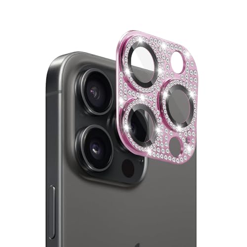 FiiMoo Kompatibel mit iPhone 16 Pro/iPhone 16 Pro Max Kameraschutz, Kamera Linse Schutzfolie, Kamera Displayschutzfolie, Diamant Kamera Objektivschutz Dekorationen Linse Protector Cover-Rosa FiiMoo Kompatibel mit iPhone 16 Pro/iPhone 16 Pro Max Kameraschutz, Kamera Linse Schutzfolie, Kamera Displayschutzfolie, Diamant Kamera Objektivschutz Dekorationen Linse Protector Cover-Rosa von FiiMoo