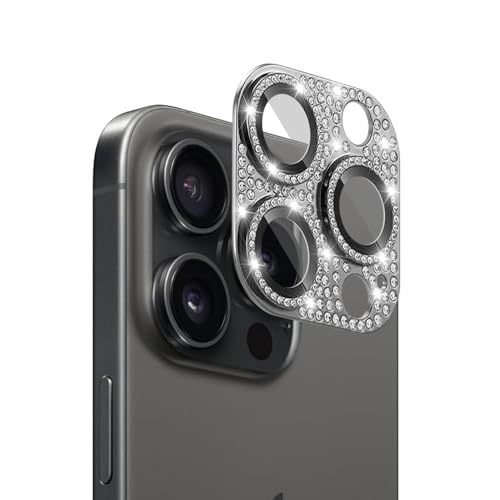FiiMoo Kompatibel mit iPhone 16 Pro/iPhone 16 Pro Max Kameraschutz, Kamera Linse Schutzfolie, Kamera Displayschutzfolie, Diamant Kamera Objektivschutz Dekorationen Linse Protector Cover-Schwarz FiiMoo Kompatibel mit iPhone 16 Pro/iPhone 16 Pro Max Kameraschutz, Kamera Linse Schutzfolie, Kamera Displayschutzfolie, Diamant Kamera Objektivschutz Dekorationen Linse Protector Cover-Schwarz von FiiMoo