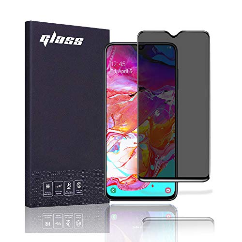 FiiMoo Privacy Schutzfolie Kompatibel mit Samsung Galaxy A70, [3D-Vollabdeckung][Case Friendly], Privacy für Panzerglas Anti-Spy Displayschutzglas für Galaxy A70 von FiiMoo