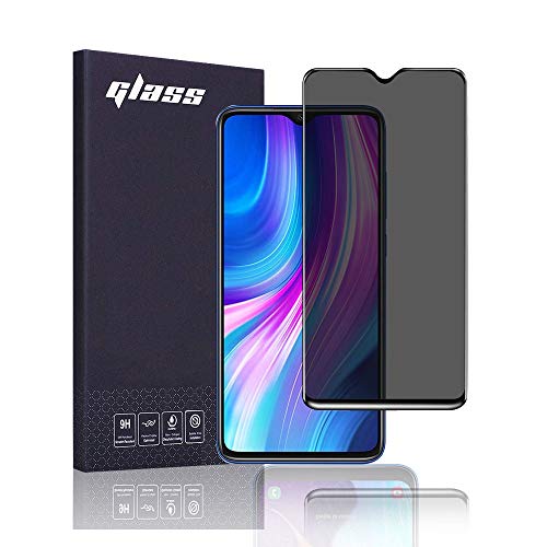 FiiMoo Privacy Schutzfolie Kompatibel mit Xiaomi Redmi Note 8 Pro, [3D-Vollabdeckung] [Case Friendly], Anti-Spy Displayschutzglas für Redmi Note 8 Pro von FiiMoo