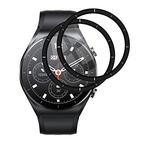 FiiMoo Schutzfolie Kompatibel mit Xiaomi Watch S1, [2 Stück] [9H Härte] [3D-Folie] [Anti-Kratzfest], für Xiaomi Watch S1 Displayschutzfolie von FiiMoo
