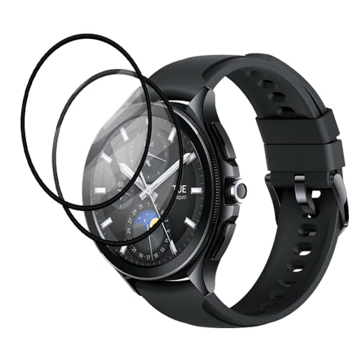 FiiMoo Schutzfolie für Xiaomi Watch 2 Pro, für Xiaomi Watch 2 Pro Folie [2 Stück] [5H Härte] [3D-Folie] [Anti-Kratzfest], für Xiaomi Watch 2 Pro Displayschutzfolie von FiiMoo